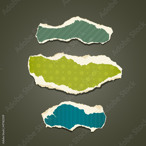 Ripped paper, colorful background collections