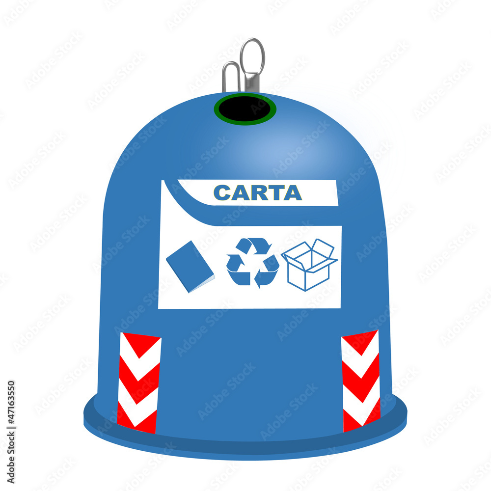 Campana per raccolta differenziata – Carta Stock Vector | Adobe Stock