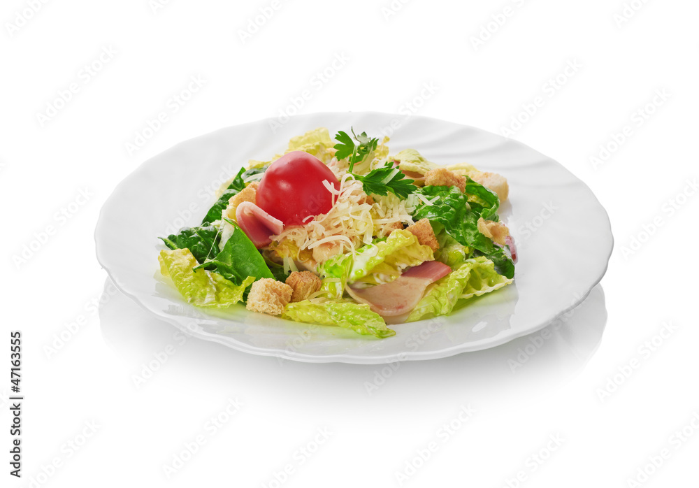 Caesar Salad isolated on a white background Caesar Salad isolated on a white background