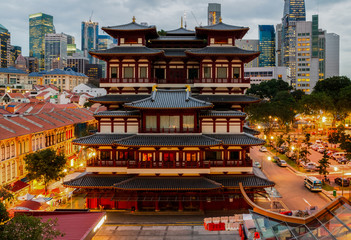 Fotobehang Singapore Buddha Tooth Relic tempel Singapore  © Rhombur