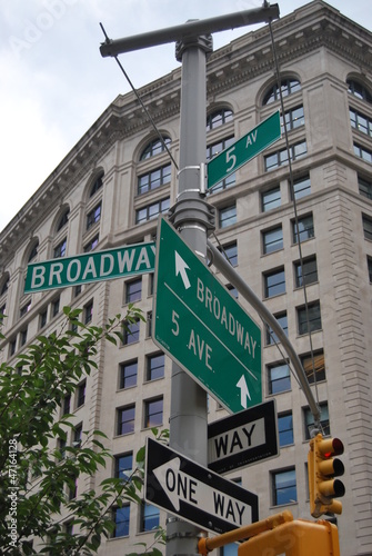 Panneaux de signalisation New York USA © Pictarena