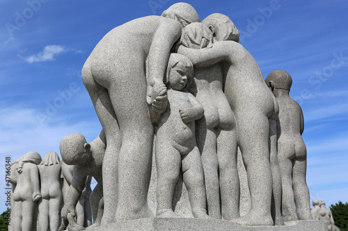 Canvas Print Gustav Vigeland Park. Oslo