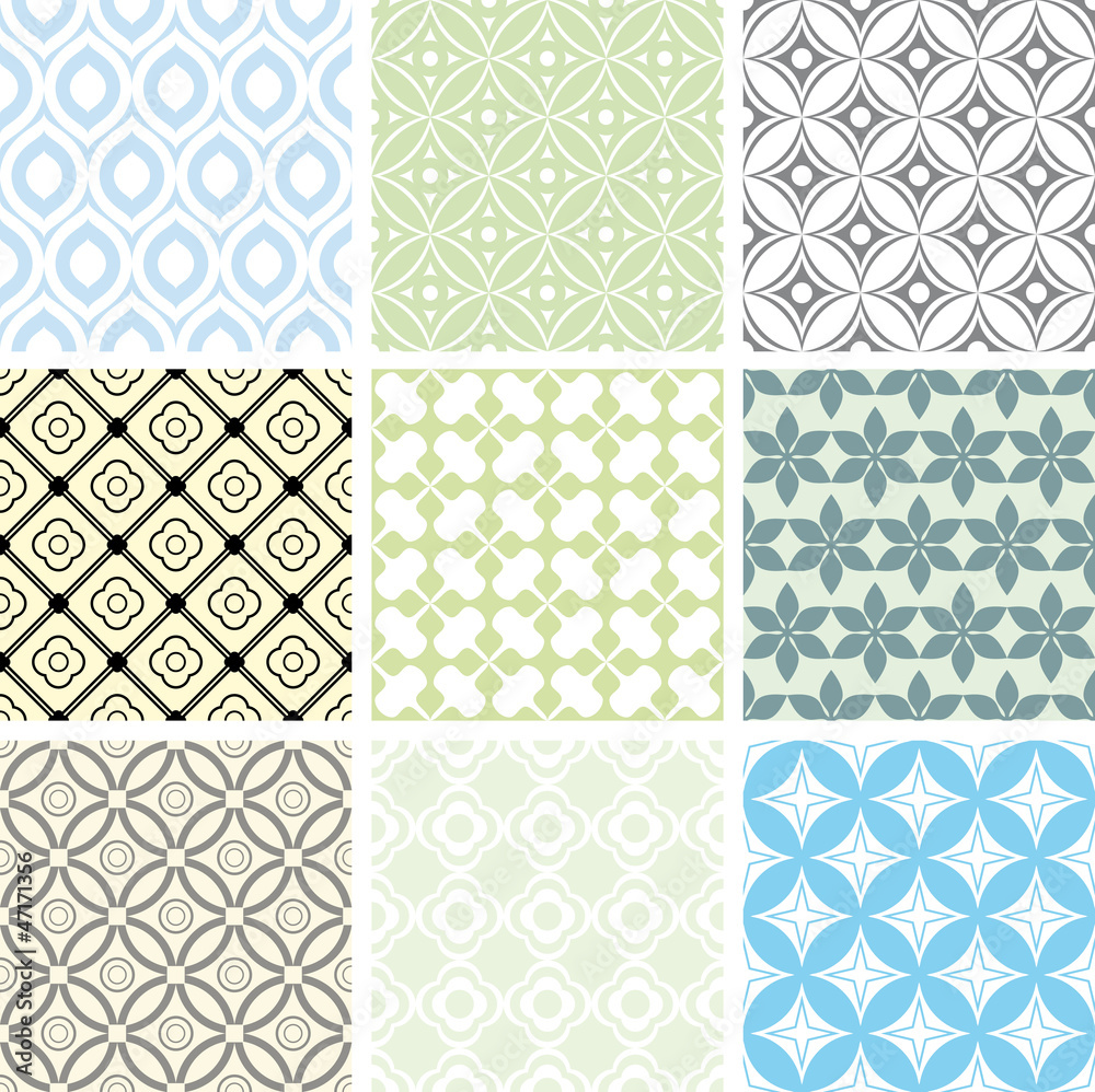 seamless ornament patterns