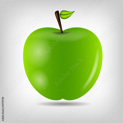 Sweet tasty apple vector illustration
