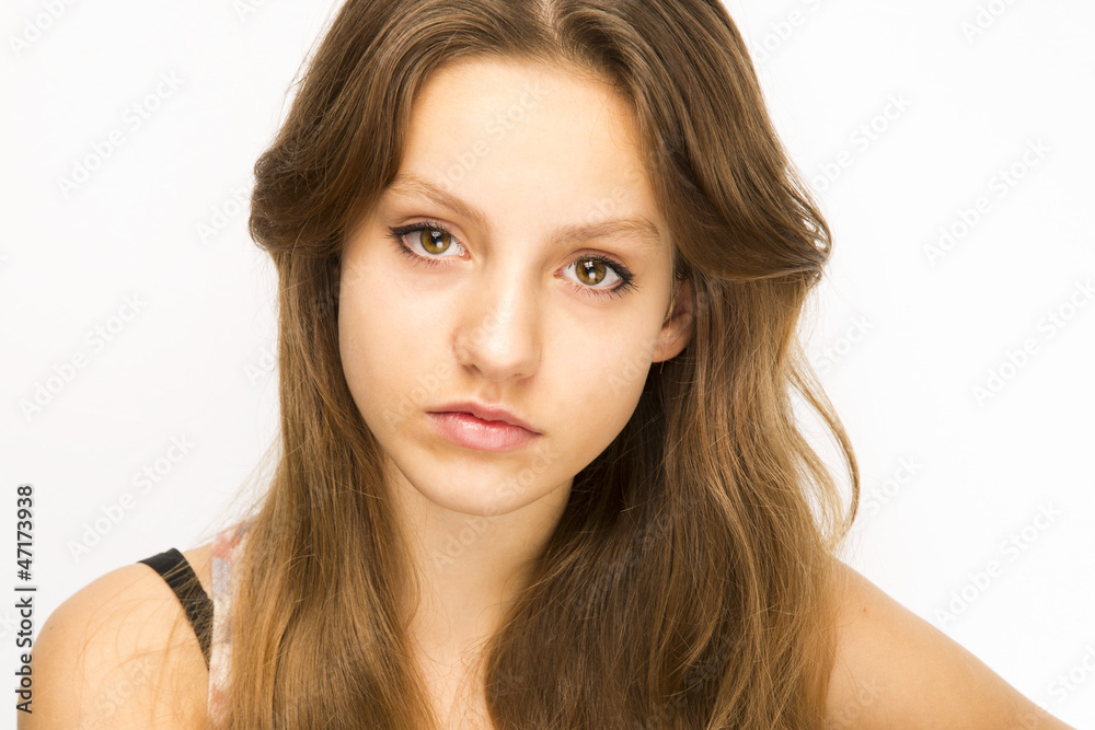 Naklejka premium Beautiful teenage girl