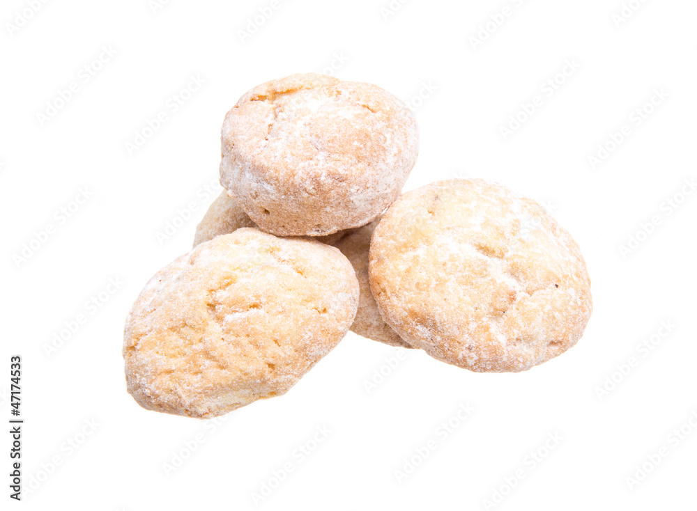 sweet cookies isolated on a white background sweet cookies isolated on a white background