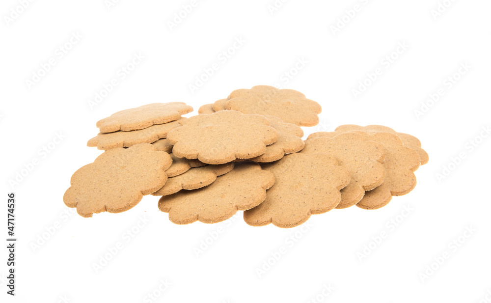 sweet cookies isolated on a white background sweet cookies isolated on a white background