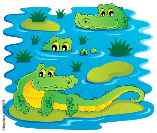 Image with crocodile theme 1
