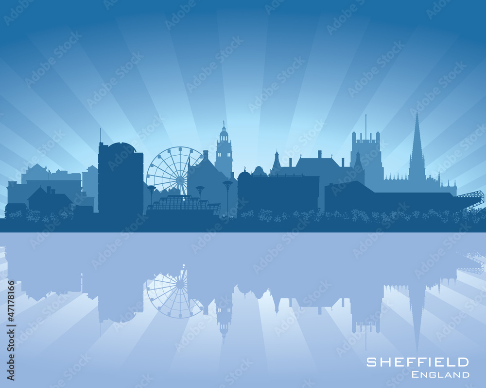 Fototapeta premium Sheffield, England skyline