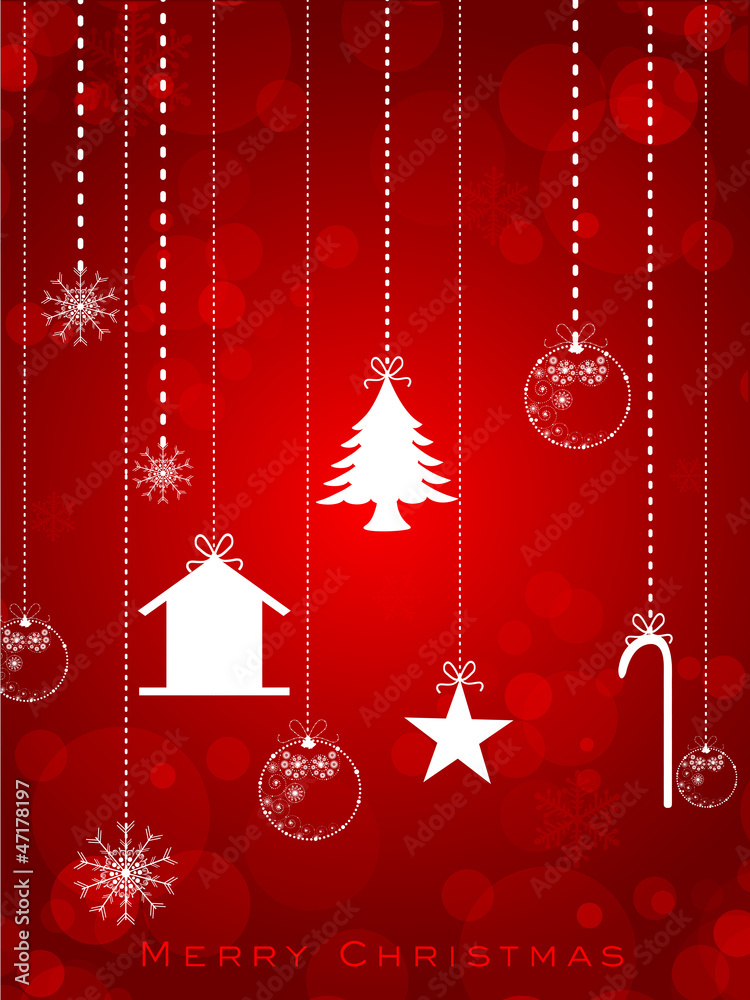 Beautiful greeting card, gift card or invitation card for Merry Beautiful greeting card, gift card or invitation card for Merry