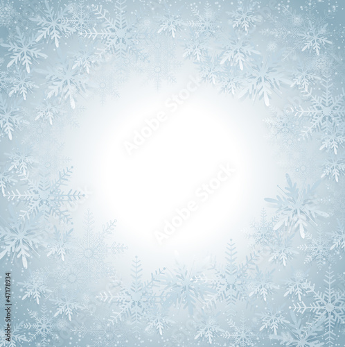 Fototapeta Naklejka Na Ścianę i Meble -  Snowflakes Christmas Background