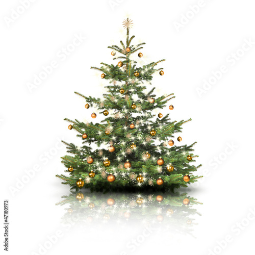 Goldener Weihnachtsbaum