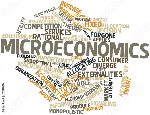 Word cloud for Microeconomics photo
