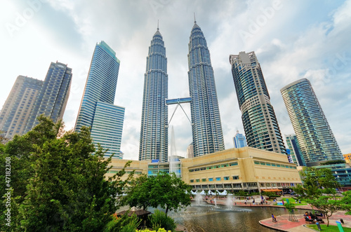Downtown of Kuala Lumpur in KLCC district