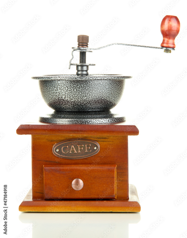 Coffee grinder isolated on white Coffee grinder isolated on white