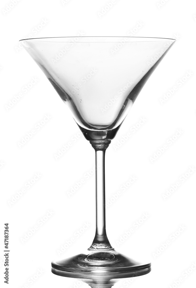 Empty glass isolated on white Empty glass isolated on white