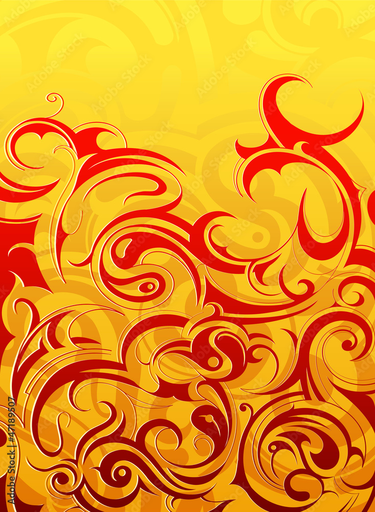 Fire flame abstraction Fire flame abstraction