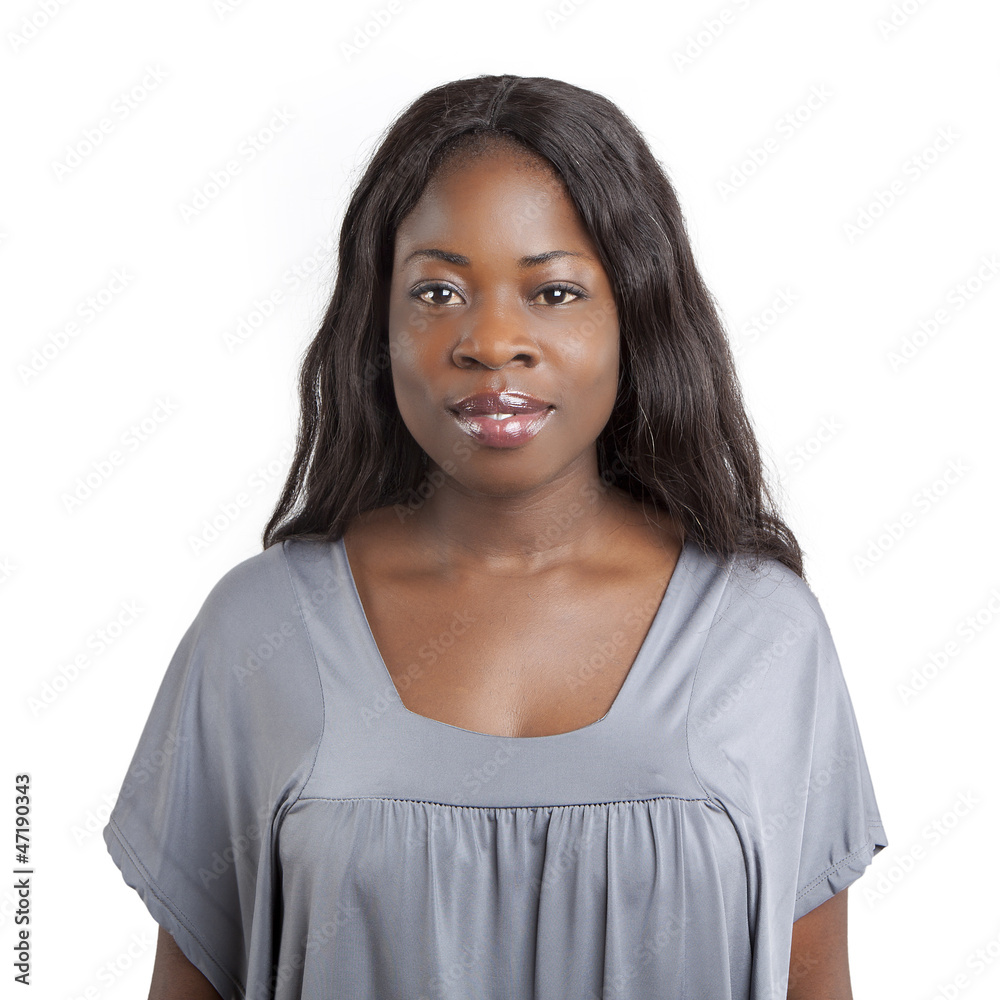 portrait of a happy beautiful african woman smiling portrait of a happy beautiful african woman smiling