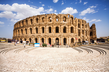 Fotobehang Tunesië Romeins colosseum El Jem Tunesië  © mrks_v