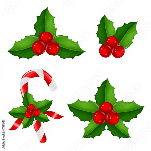 Christmas Holly Berry Set
