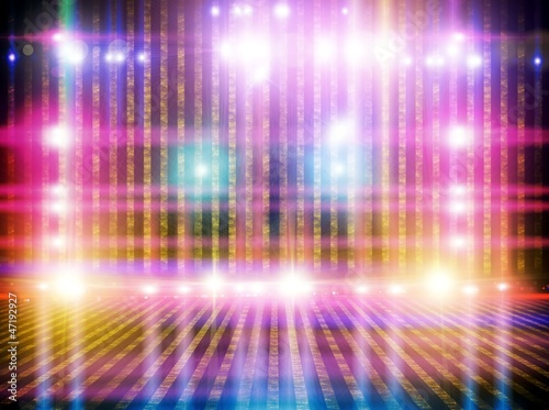 Abstract Background with flashing lights.