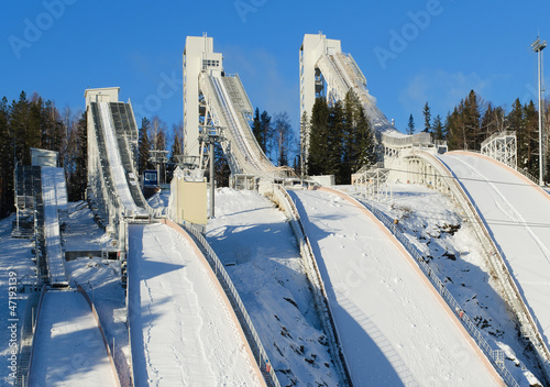 Ski jumping hill