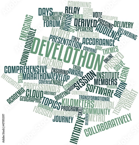 Word cloud for Develothon