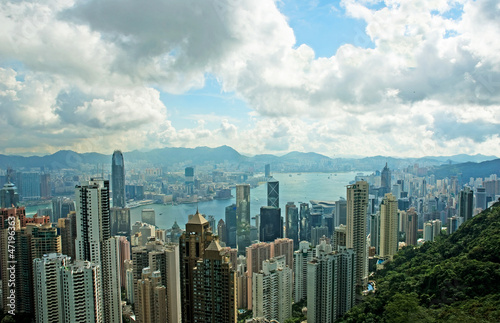 China, Hong Kong cityscape from the Peak © claudiozacc