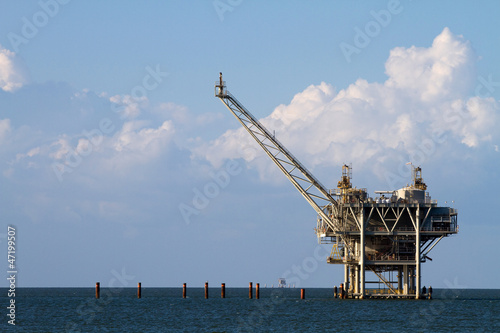 Obraz na plátně Gulf Oil Rig
