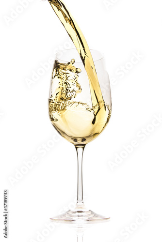 white wine splash