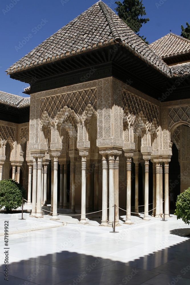 Cour de la fontaine aux lions - Alhambra de Grenade