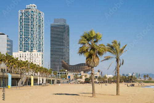 Beach in Barcelona photo