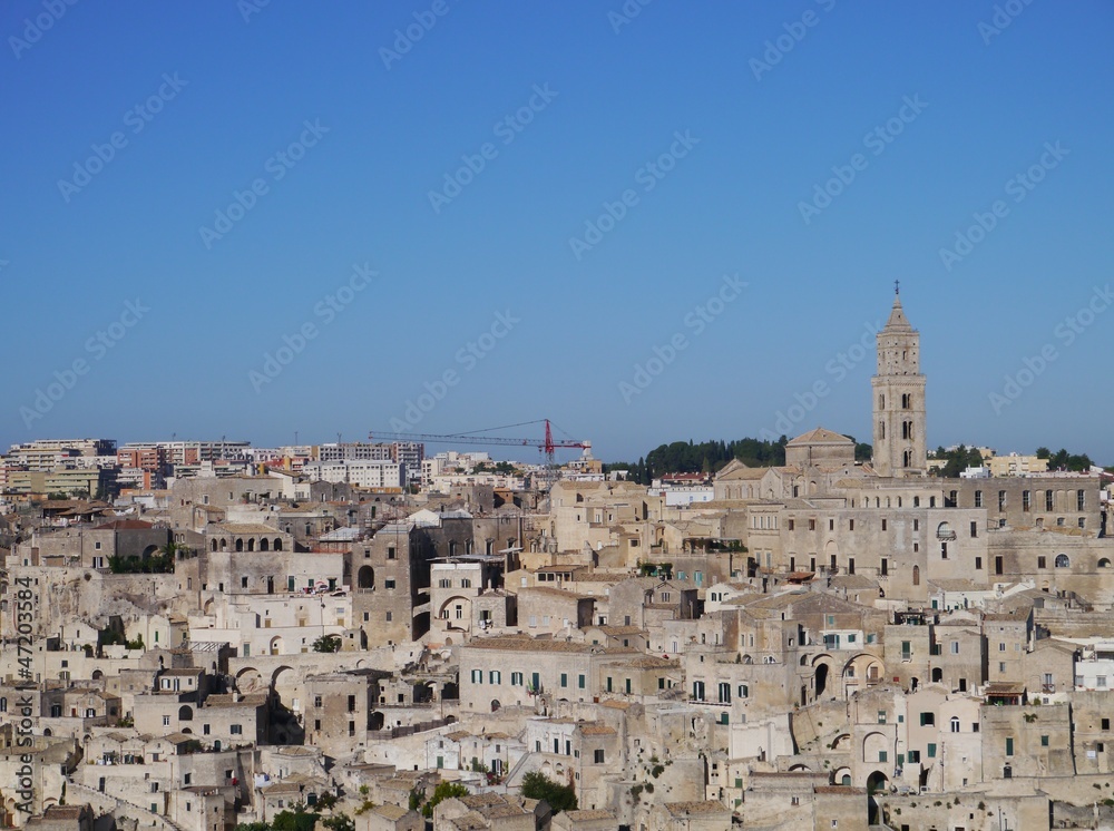 The Sassi the historic center of the city Matera in Italy