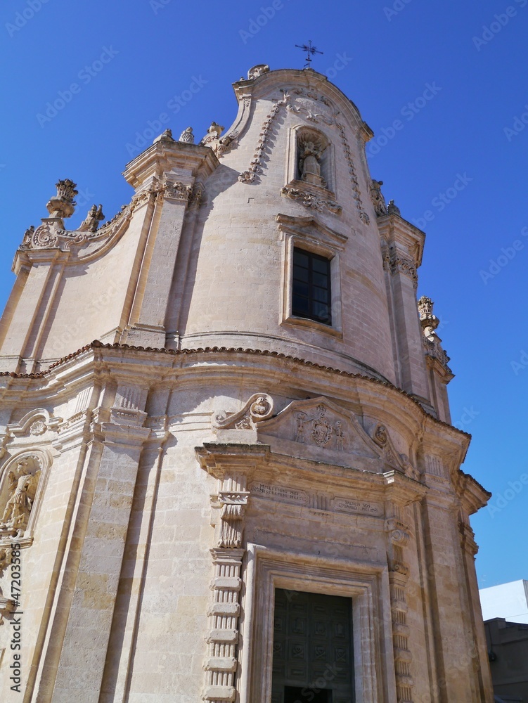 The church of the purgatory of Matera in Italy