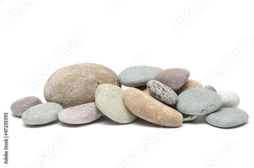 zen stones on pile studio
