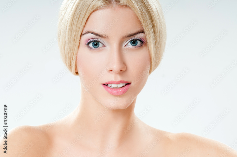 Beautiful Girl face. Perfect skin Beautiful Girl face. Perfect skin