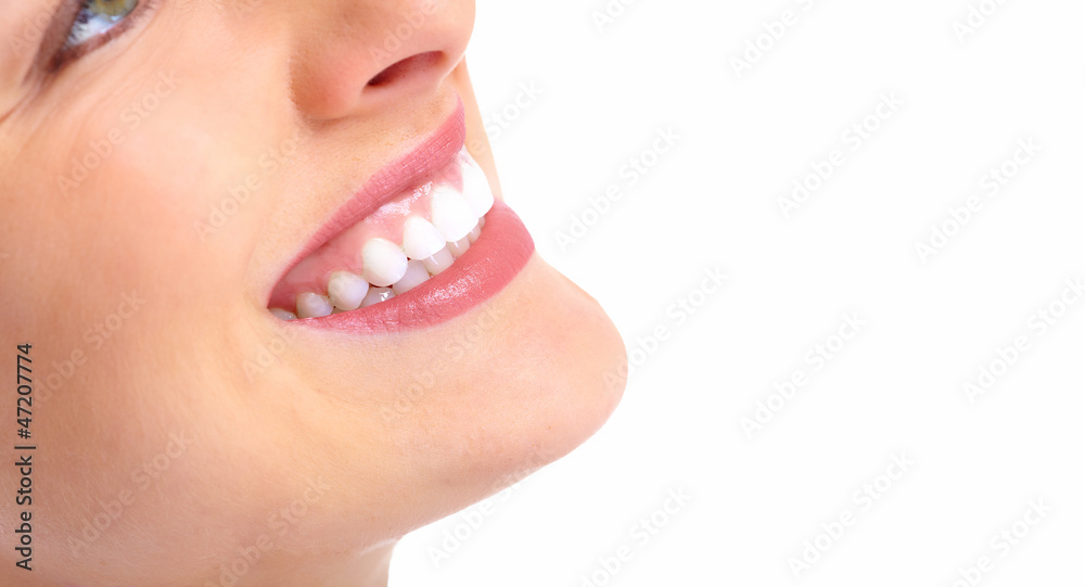 Beautiful woman smile. Beautiful woman smile.