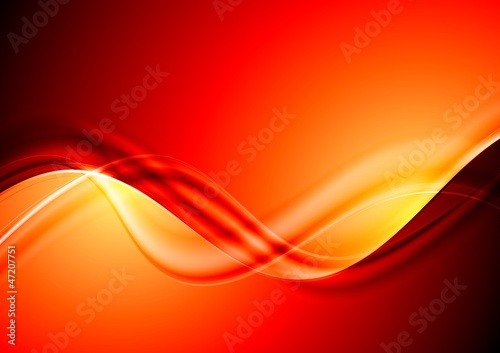 Abstract red waves design