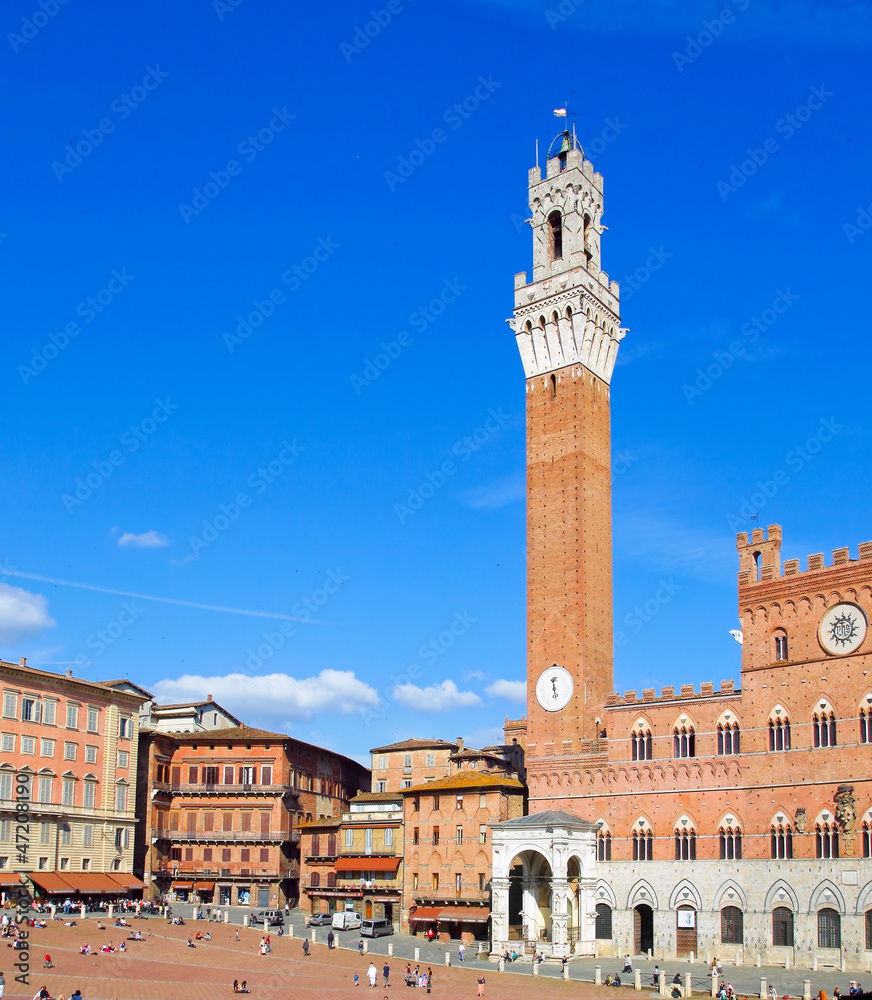 The main square of Siena.