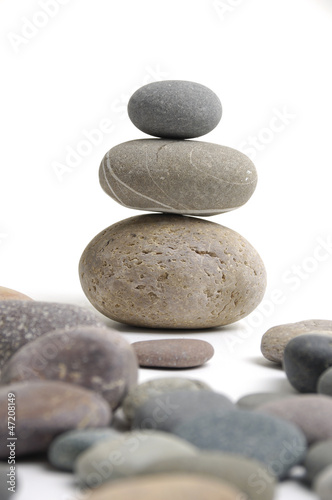 Balancing of pebbles
