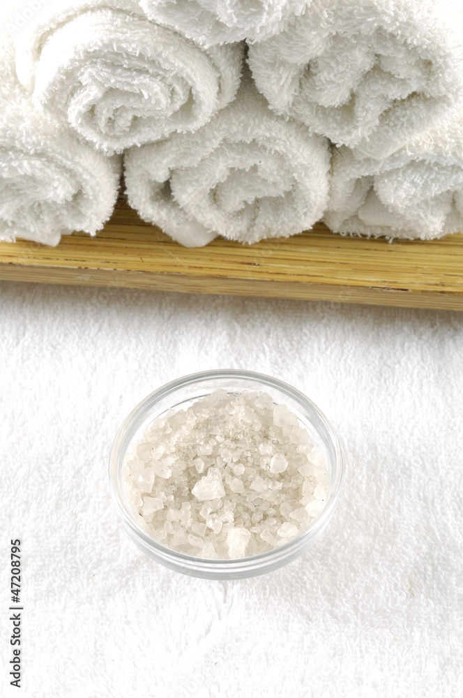 Shot of spa accessories, isolated Shot of spa accessories, isolated