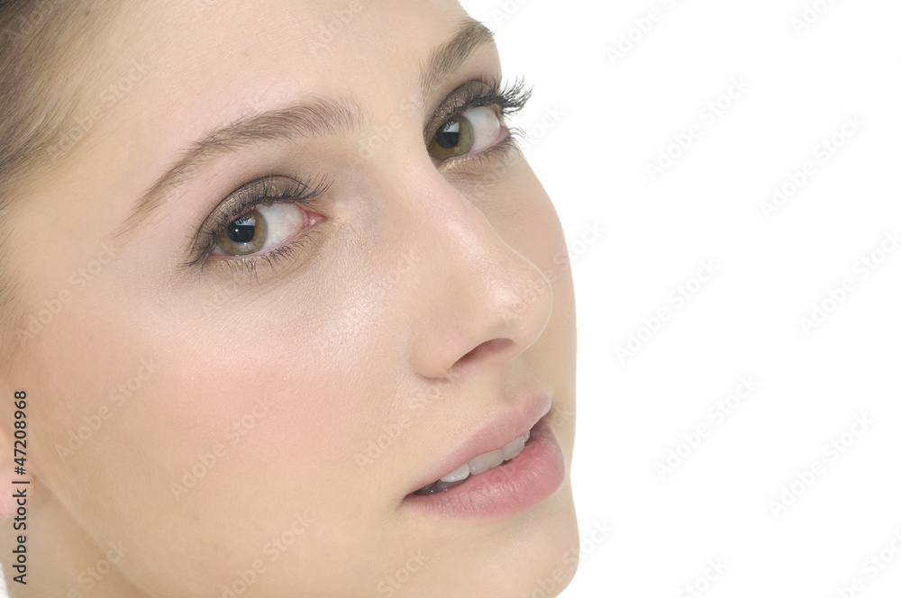Close-up of beautiful woman face Close-up of beautiful woman face