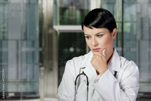 Medical doctor woman in the office, diagnosis