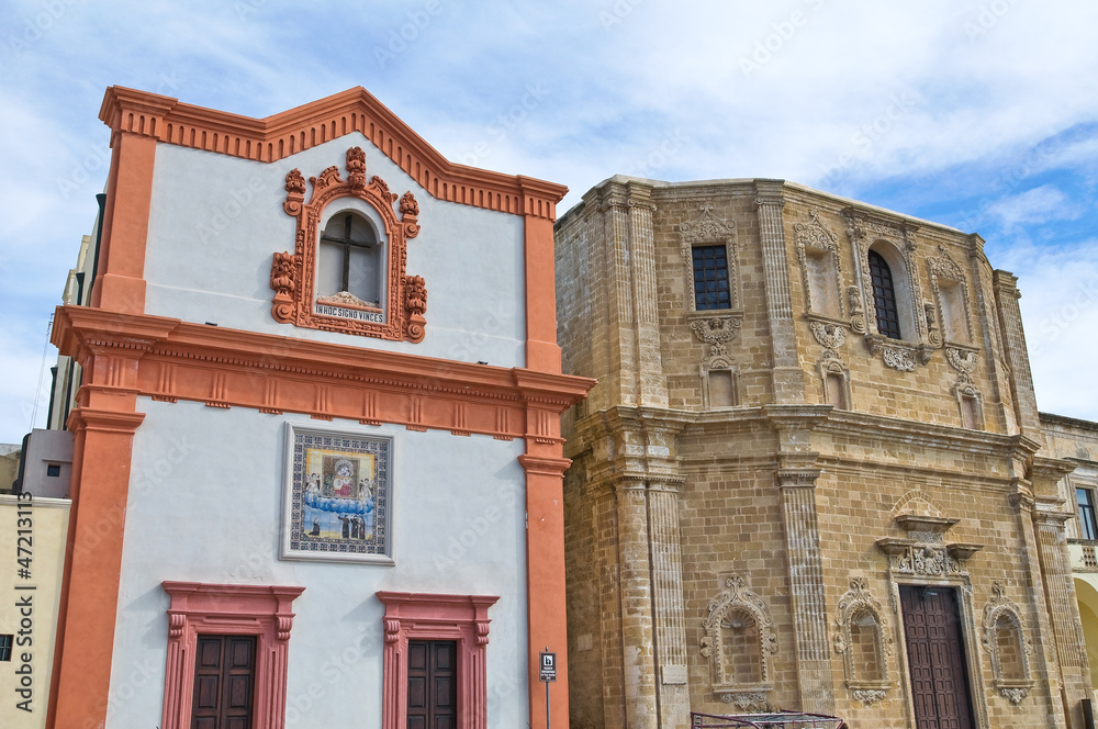 Historical churches. Gallipoli. Puglia. Italy.