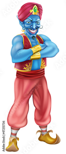 Evil genie standing