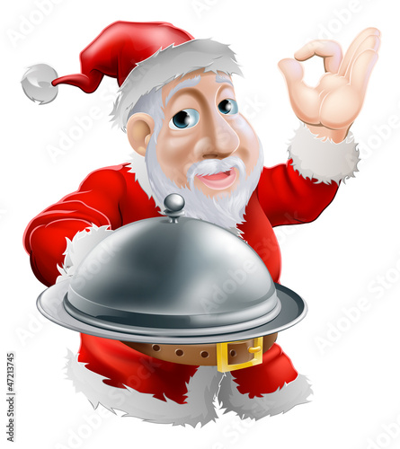 Santa with food