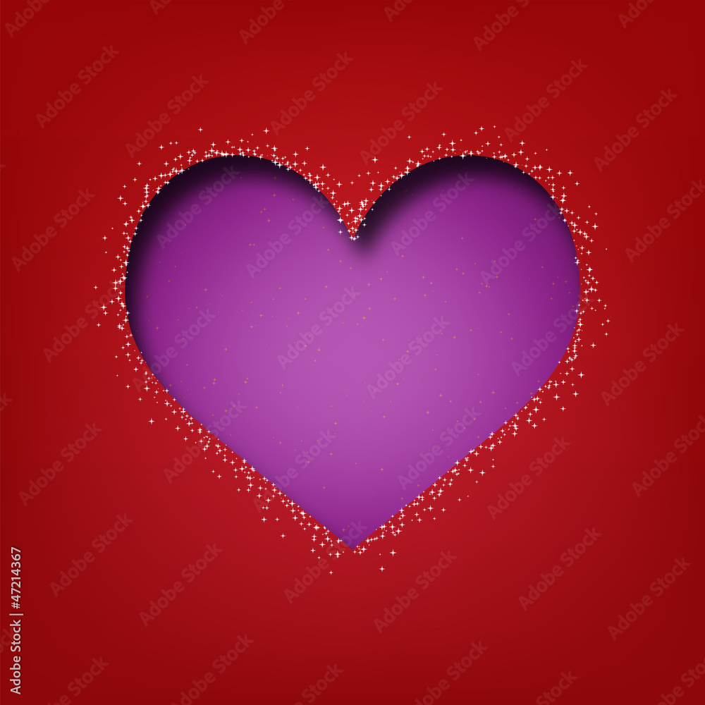 Heart shape Cut the paper Heart shape Cut the paper