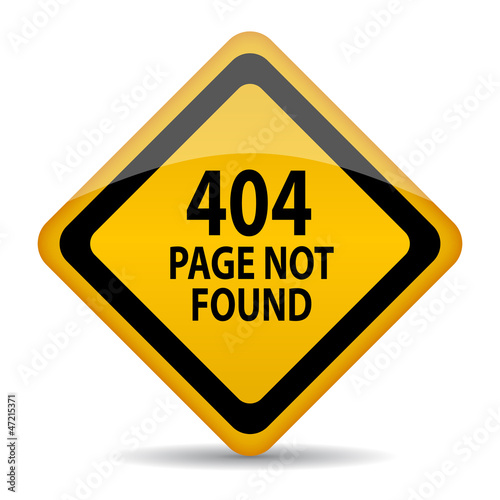 Page not found vector sign