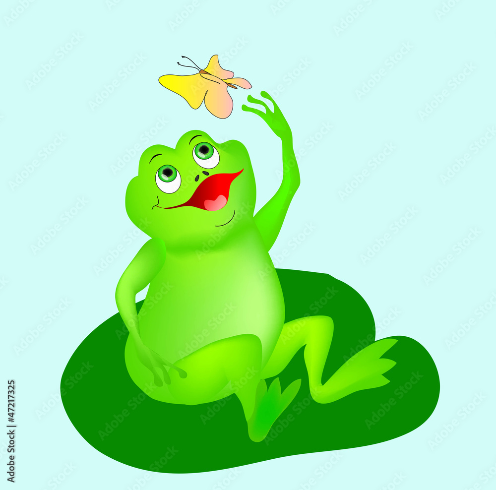 Obraz premium Vector frog