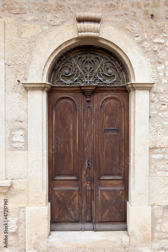Old wooden door